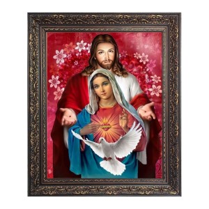 Mother Mary - Lord Jesus Christ Big Photo Frame - 20x24 Inches for Home & Office Decoration