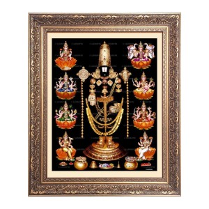 Lord Tirupati and Other Godess Big Photo Frame - 24x28 Inches for Home & Office Decoration Lord Tirupati and Other Godess Big Photo Frame - 24x28 Inches for Home & Office Decoration