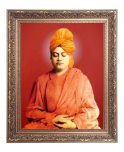 Swami Vibekananda Big Photo Frame - 16x20 Inches for Home & Office Decoration