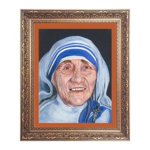 Mother Teresa Big Photo Frame - 18x22 Inches for Home & Office Decoration