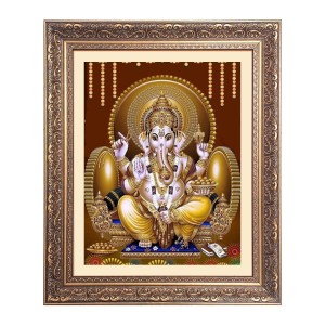 Sri Ganesh Big Photo Frame - 16x20 Inches for Home & Office Decoration Sri Ganesh Big Photo Frame - 16x20 Inches for Home & Office Decoration