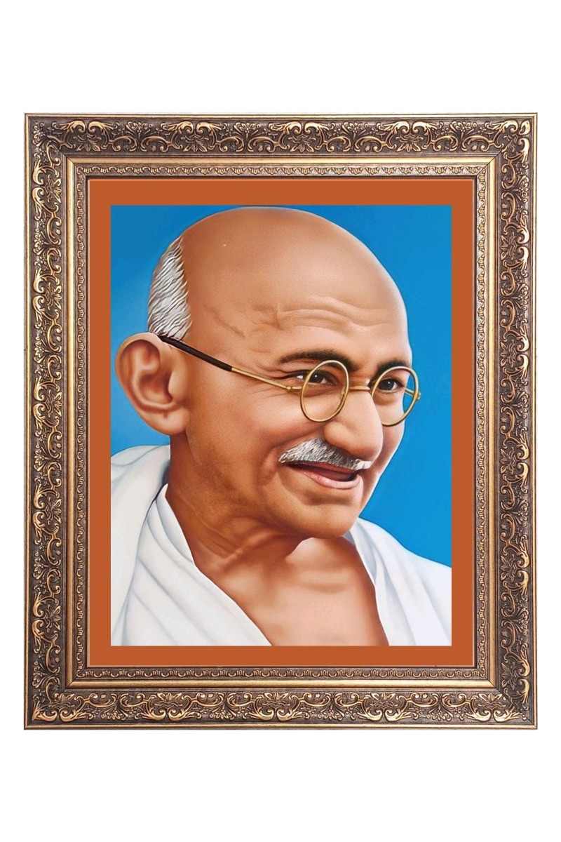 Mahatma Gandhiji Big Photo Frame - 24x28 Inches for Home & Office Decoration