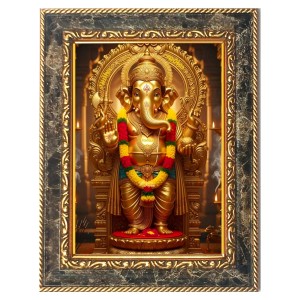 Lord Ganesh Digital Print Photo 12.7x14.7 inches (I5987) - Vibrant Religious Wall Art for Home or Office Decor. Lord Ganesh Digital Print Photo 12.7x14.7 inches (I5987) - Vibrant Religious Wall Art for Home or Office Decor.