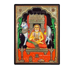 Raghavendra Swami Laminated Photo - 13x15 Inches, Divine Blessings for Home & Office and Temple Decoration