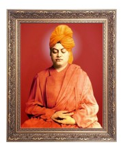 Swami Vivekananda Big Photo Frame - 24x28 Inches for Home & Office Decoration