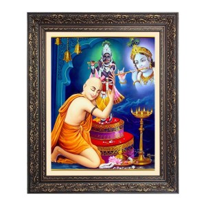 Sri Chaitanya with Sir Krishna Big Photo Frame - 18x22 Inches for Home & Office Decoration Sri Chaitanya with Sir Krishna Big Photo Frame - 18x22 Inches for Home & Office Decoration