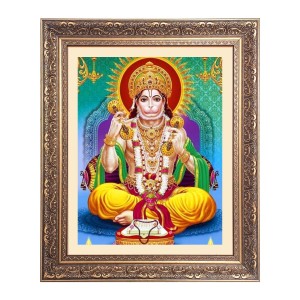 Sri hanuman Big Photo Frame - 20x24 Inches for Home & Office Decoration Sri hanuman Big Photo Frame - 20x24 Inches for Home & Office Decoration