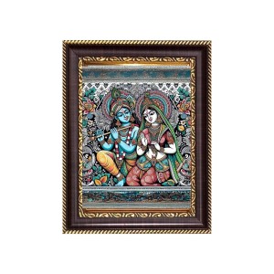 Sri Radha Krishna Digital Print Photo 6.7x8.7 inches - Vibrant Religious Wall Art for Home, Office and Temple Decor. Sri Radha Krishna Digital Print Photo 6.7x8.7 inches - Vibrant Religious Wall Art for Home, Office and Temple Decor.