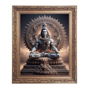 Lord Shiv Big Photo Frame - 16x20 Inches for Home & Office Decoration Lord Shiv Big Photo Frame - 16x20 Inches for Home & Office Decoration