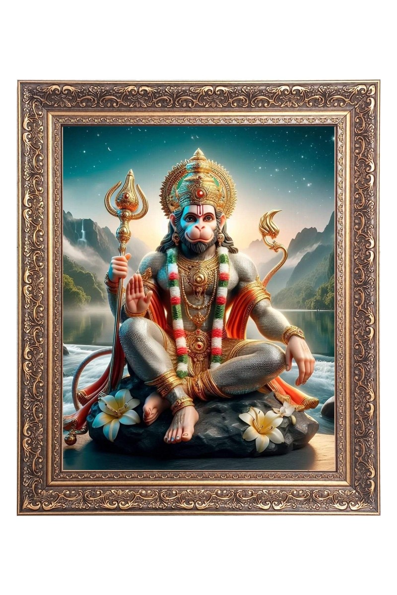 Sri haniman Big Photo Frame - 18x22 Inches for Home & Office Decoration