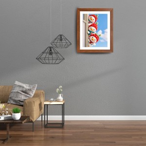 AI Funny Cute Duck Art Picture for Kids - 10x14 inches, Brown Color - Perfect Wall Decor for Children's Room
