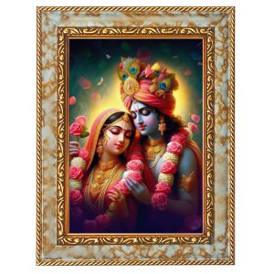 Shree Radha Krishna Digital Print Photo 10.7x12.7 inches (I6121) - Vibrant Religious Wall Art for Home or Office Decor. Shree Radha Krishna Digital Print Photo 10.7x12.7 inches (I6121) - Vibrant Religious Wall Art for Home or Office Decor.