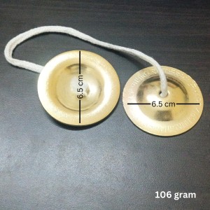 HiTechMart Handcrafted Brass Manjeera – 6.5cm Indian Classical Musical Instrument for Bhajan, Kirtan, Puja – Traditional Cymbals with Clear, Resonant Sound – 106g Lightweight with Durable String HiTechMart Handcrafted Brass Manjeera – 6.5cm Indian Classical Musical Instrument for Bhajan, Kirtan, Puja – Traditional Cymbals with Clear, Resonant Sound – 106g Lightweight with Durable String
