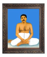 Sri Sri Anukul Thakur Big Photo Frame - 16x20 Inches for Home & Office Decoration