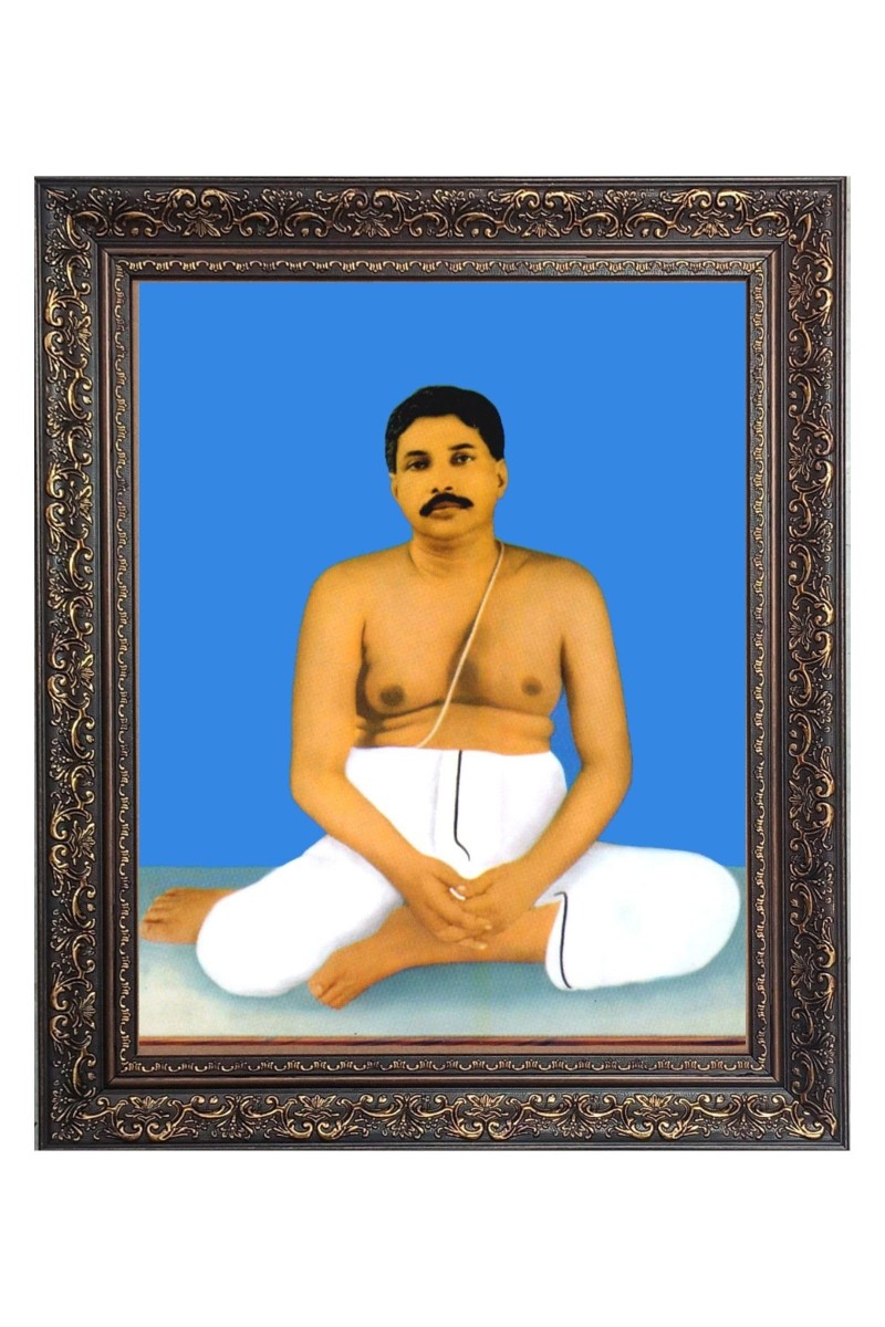 Sri Sri Anukul Thakur Big Photo Frame - 18x22 Inches for Home & Office Decoration