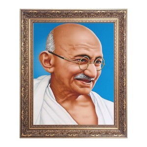 Mahatma Gandhi Big Photo Frame - 20x24 Inches for Home & Office Decoration