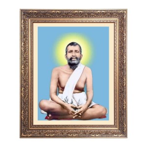 Sri Ramkirshna Paramhansa Big Photo Frame - 18x22 Inches for Home & Office Decoration