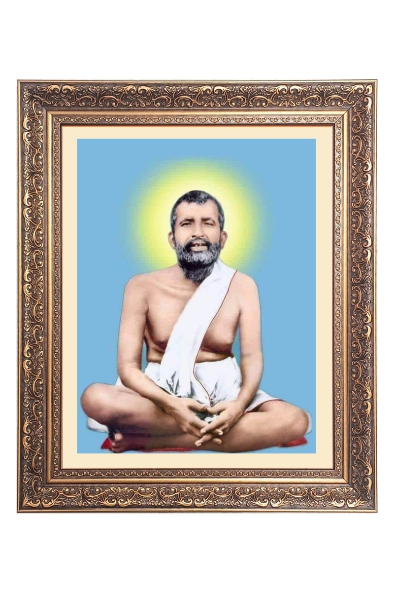 Sri Ramkirshna Paramhansa Big Photo Frame - 24x28 Inches for Home & Office Decoration