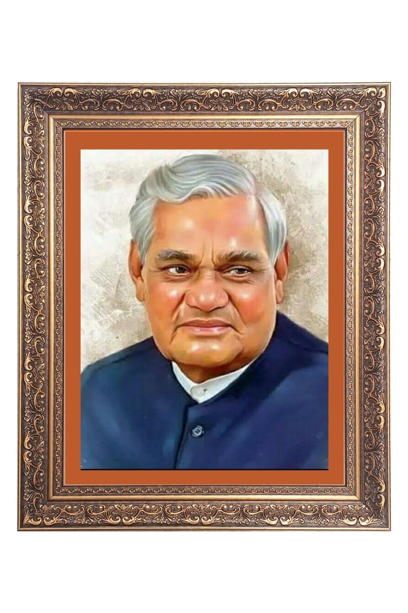 Sir Atal Bihari Bajpayee Big Photo Frame - 24x28 Inches for Home & Office Decoration