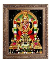 Sri Angala Parameswari Big Photo Frame - 16x20 Inches for Home & Office Decoration