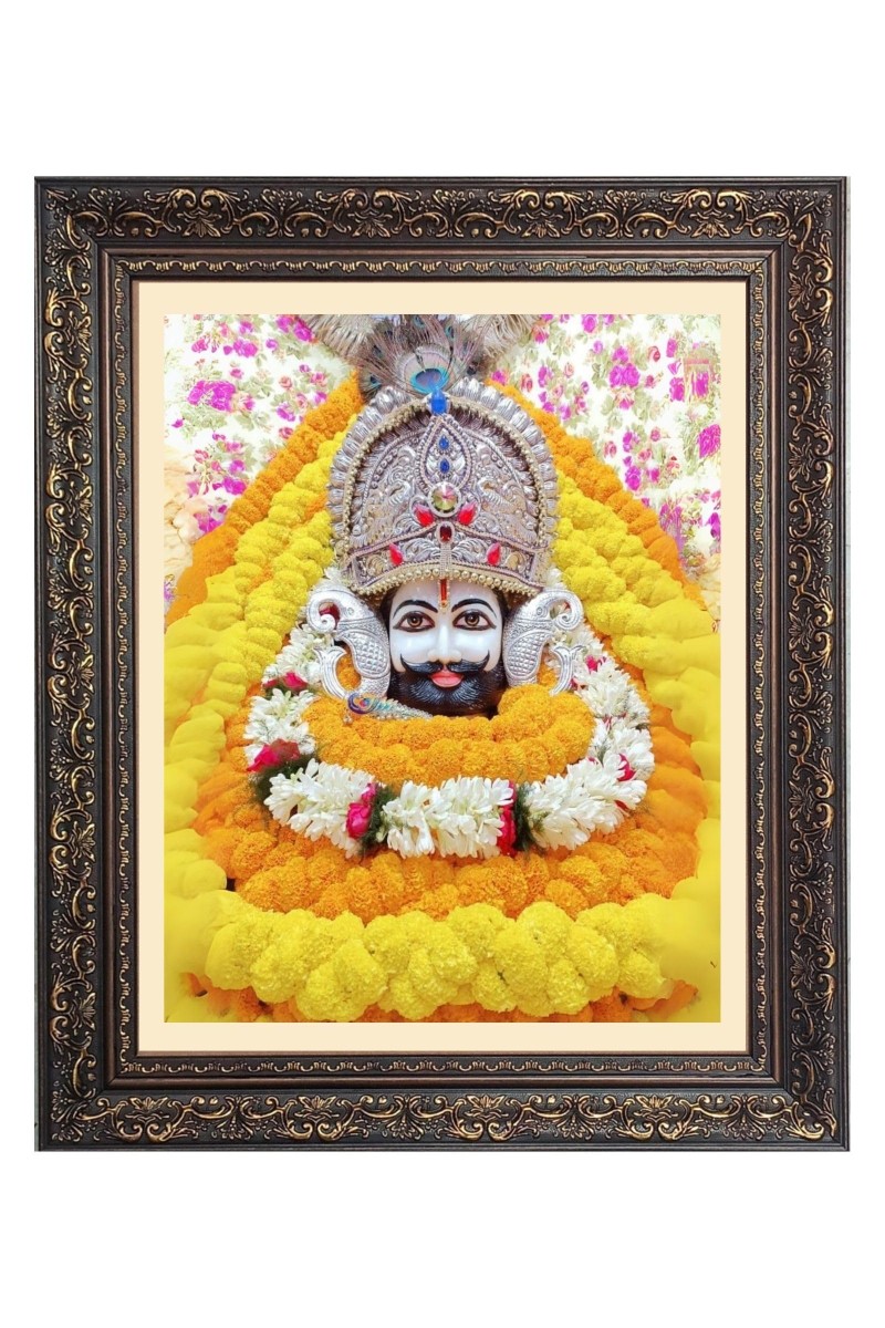 God Khatu Shyam Big Photo Frame - 24x28 Inches for Home & Office Decoration
