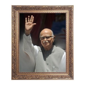Sri Lal Krishna Advani Big Photo Frame - 20x24 Inches for Home & Office Decoration