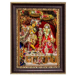 Lord Radha Krishna Digital Print Photo 10.7x12.7 inches (I6132) - Vibrant Religious Wall Art for Home or Office Decor.