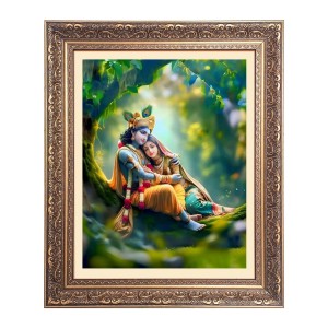 Sri Krishna with Sri Radha Big Photo Frame - 20x24 Inches for Home & Office Decoration Sri Krishna with Sri Radha Big Photo Frame - 20x24 Inches for Home & Office Decoration