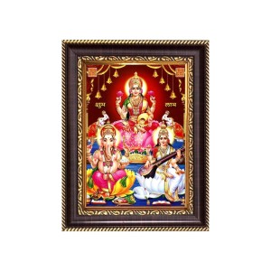 Sri Maa Lakshmi, Sri Ganeshji and Sri Maa Saraswati Digital Print Photo 6.7x8.7 inches - Vibrant Religious Wall Art for Home, Office and Temple Decor. Sri Maa Lakshmi, Sri Ganeshji and Sri Maa Saraswati Digital Print Photo 6.7x8.7 inches - Vibrant Religious Wall Art for Home, Office and Temple Decor.