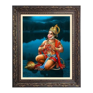 Sri hanuman Big Photo Frame - 18x22 Inches for Home & Office Decoration Sri hanuman Big Photo Frame - 18x22 Inches for Home & Office Decoration