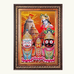 Sri Jagannath Subhadra Balaram Color Photo 10x14 Inch - Vibrant Religious Wall Art for Home or Office Decor. Sri Jagannath Subhadra Balaram Color Photo 10x14 Inch - Vibrant Religious Wall Art for Home or Office Decor.