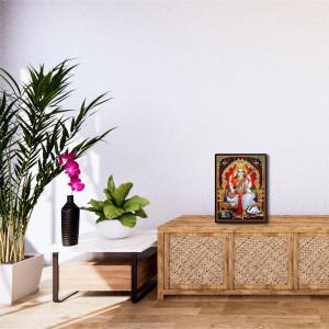 Saraswati Laminated Photo - 5x7 Inches, Divine Blessings for Home & Office and Temple Decoration Saraswati Laminated Photo - 5x7 Inches, Divine Blessings for Home & Office and Temple Decoration