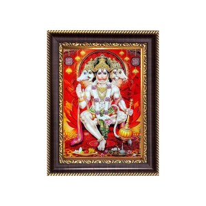Sri Panchmukhi Hanuman Digital Print Photo 6.7x8.7 inches - Vibrant Religious Wall Art for Home, Office and Temple Decor. Sri Panchmukhi Hanuman Digital Print Photo 6.7x8.7 inches - Vibrant Religious Wall Art for Home, Office and Temple Decor.