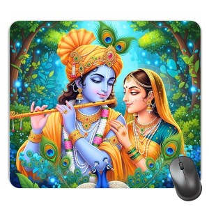Customized Radha Krishna Picture Sublimation Mouse Pad | 8 X 7.5 Inch | Smooth Cloth Surface | Non-Slip Rubber Base | Personalized Mousepad for Laptop & Desktop (F17223) Customized Radha Krishna Picture Sublimation Mouse Pad | 8 X 7.5 Inch | Smooth Cloth Surface | Non-Slip Rubber Base | Personalized Mousepad for Laptop & Desktop (F17223)