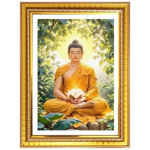 SereneBuddha Photo Frame - 10x14 Inches, Brown Wooden Frame for Home, Office & Temple Decoration SereneBuddha Photo Frame - 10x14 Inches, Brown Wooden Frame for Home, Office & Temple Decoration