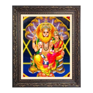 God Sri Lakshmi Narasimha Big Photo Frame - 22x26 Inches for Home & Office Decoration God Sri Lakshmi Narasimha Big Photo Frame - 22x26 Inches for Home & Office Decoration