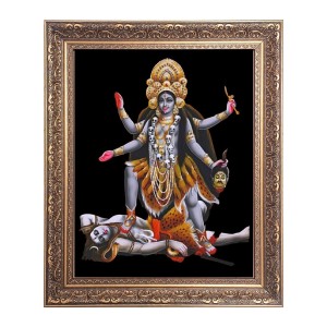 Maa Kaali Big Photo Frame - 16x20 Inches for Home & Office Decoration Maa Kaali Big Photo Frame - 16x20 Inches for Home & Office Decoration