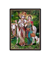 Radha Krishna Laminated Photo - 5x7 Inches, Divine Blessings for Home & Office and Temple Decoration Radha Krishna Laminated Photo - 5x7 Inches, Divine Blessings for Home & Office and Temple Decoration
