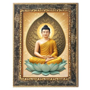 Buddhism Digital Print Photo 12.7x14.7 inches (I6040) - Vibrant Religious Wall Art for Home or Office Decor.