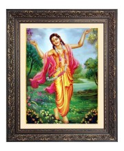 Sri Chaitanya Maha Pravu Big Photo Frame - 24x28 Inches for Home & Office Decoration