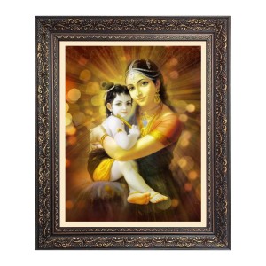 Baby Krishna with Maa yoshda Big Photo Frame - 16x20 Inches for Home & Office Decoration Baby Krishna with Maa yoshda Big Photo Frame - 16x20 Inches for Home & Office Decoration