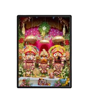 Sri Jagannath Maha Pravu Laminated Photo (9x11 Inches Without glass) Divine Blessings for Table and Walls,Home & Office and Temple Decoration