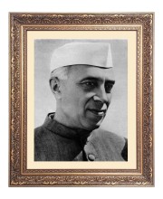 Pundit Jawaharlal Nehru Big Photo Frame - 18x22 Inches for Home & Office Decoration