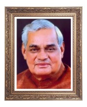 Sri Atal Bihari Bajpayee Big Photo Frame - 16x20 Inches for Home & Office Decoration