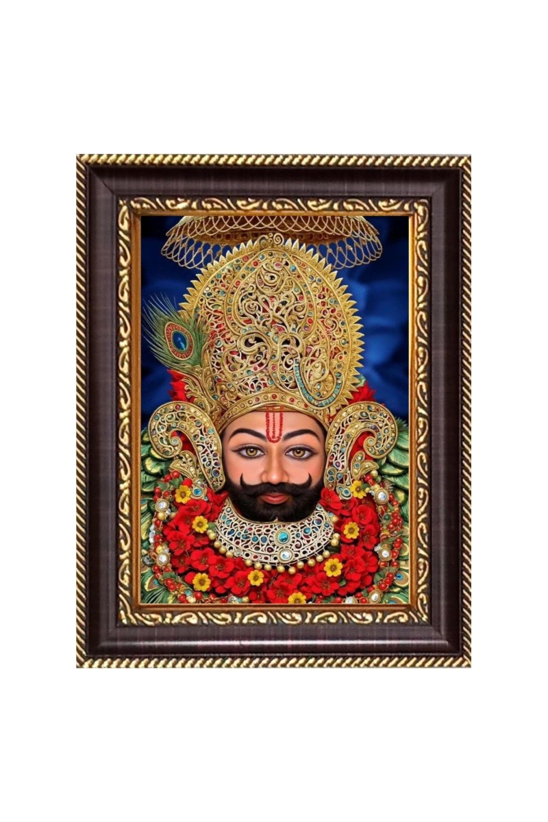 Shree Khatu Shyam Ji Digital Print Photo 6.7x8.7 inches (I6093) - Vibrant Religious Wall Art for Home or Office Decor.