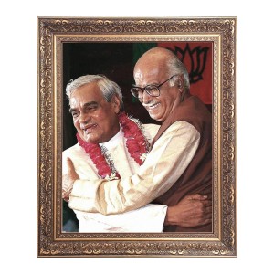 Sri Atal Bihari Bajpayee and Sri Lal Krishna Advani Big Photo Frame - 20x24 Inches for Home & Office Decoration Sri Atal Bihari Bajpayee and Sri Lal Krishna Advani Big Photo Frame - 20x24 Inches for Home & Office Decoration