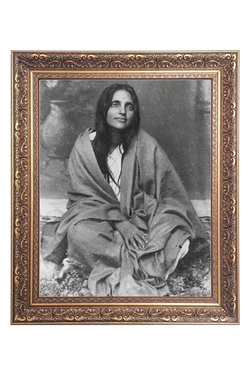 Sri Ma Anandamayi Big Photo Frame - 16x20 Inches for Home & Office Decoration