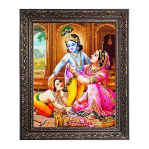 BabyKrishna with Yoshoda Big Photo Frame - 20x24 Inches for Home & Office Decoration BabyKrishna with Yoshoda Big Photo Frame - 20x24 Inches for Home & Office Decoration