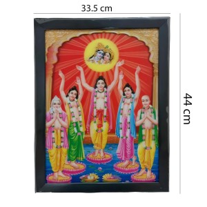 Hitech Sri Chaitanya Mahaprabhu 3D Laminated Religious Photo Frame - Perfect Décor for Walls, Tables, and Sacred Spaces. Ideal for Gifting, Puja, and Elevating Living Room Ambiance Hitech Sri Chaitanya Mahaprabhu 3D Laminated Religious Photo Frame - Perfect Décor for Walls, Tables, and Sacred Spaces. Ideal for Gifting, Puja, and Elevating Living Room Ambiance