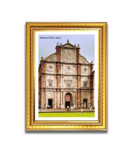 Basilica of Bom Jesus Church Photo Frame, 10x14 Inches Beautiful Elegant Framed Wall Art of Iconic Cathedral Basilica of Bom Jesus Church Photo Frame, 10x14 Inches Beautiful Elegant Framed Wall Art of Iconic Cathedral